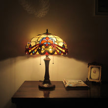 Load image into Gallery viewer, RADIANCE goods Tiffany-Style 2 Light Victorian Table Lamp 16&quot; Shade
