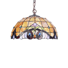 Load image into Gallery viewer, RADIANCE goods Victorian-Style 2 Light Inverted Ceiling Pendant 16&quot; Shade
