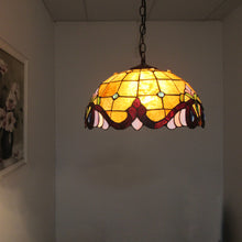 Load image into Gallery viewer, RADIANCE goods Victorian-Style 2 Light Inverted Ceiling Pendant 16&quot; Shade
