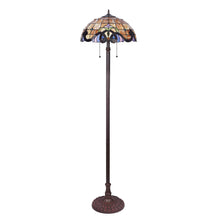 Load image into Gallery viewer, RADIANCE goods Victorian 2 Light Floor Lamp 18&quot; Shade

