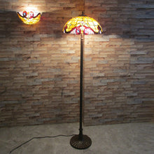 Load image into Gallery viewer, RADIANCE goods Victorian 2 Light Floor Lamp 18&quot; Shade
