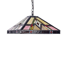 Load image into Gallery viewer, RADIANCE goods Mission-Style 2 Light Inverted Ceiling Pendant 16&quot; Shade
