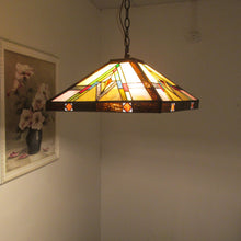 Load image into Gallery viewer, RADIANCE goods Mission-Style 2 Light Inverted Ceiling Pendant 16&quot; Shade
