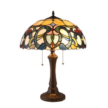 Load image into Gallery viewer, RADIANCE goods Tiffany-Style 2 Light Victorian Table Lamp 16&quot; Shade
