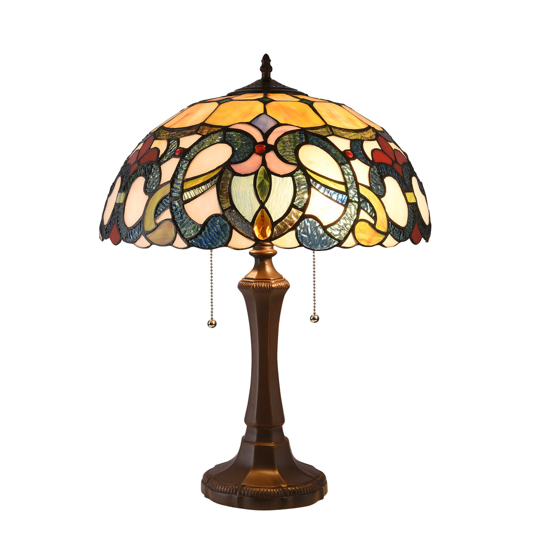 RADIANCE goods Tiffany-Style 2 Light Victorian Table Lamp 16