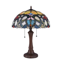 Load image into Gallery viewer, RADIANCE goods Tiffany-Style 2 Light Victorian Table Lamp 16&quot; Shade
