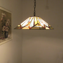 Load image into Gallery viewer, RADIANCE goods Mission-Style 2 Light Inverted Ceiling Pendant 16&quot; Shade
