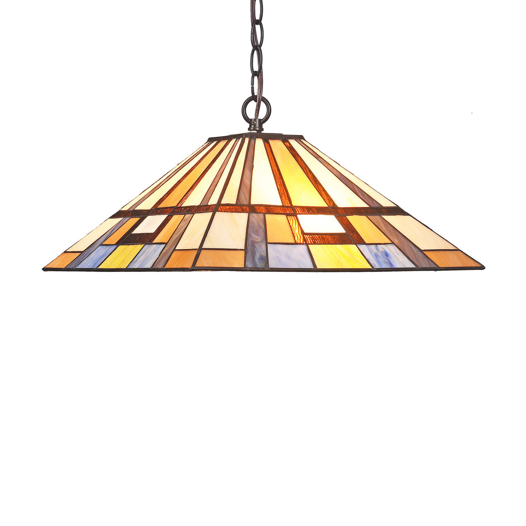 RADIANCE goods Mission-Style 2 Light Inverted Ceiling Pendant 16