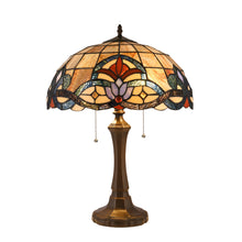 Load image into Gallery viewer, RADIANCE goods Tiffany-Style 2 Light Victorian Table Lamp 16&quot; Shade
