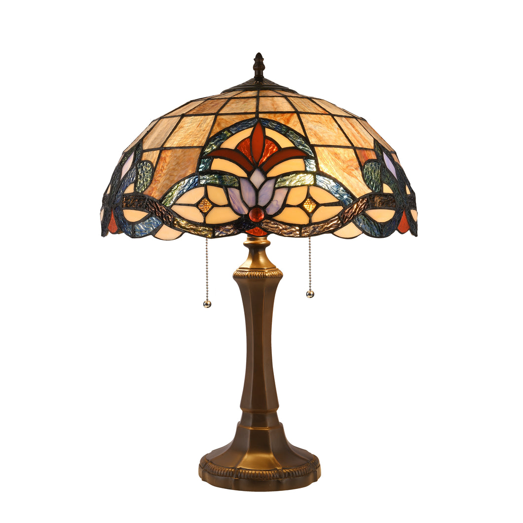 RADIANCE goods Tiffany-Style 2 Light Victorian Table Lamp 16