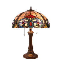 Load image into Gallery viewer, RADIANCE goods Tiffany-Style 2 Light Victorian Table Lamp 16&quot; Shade
