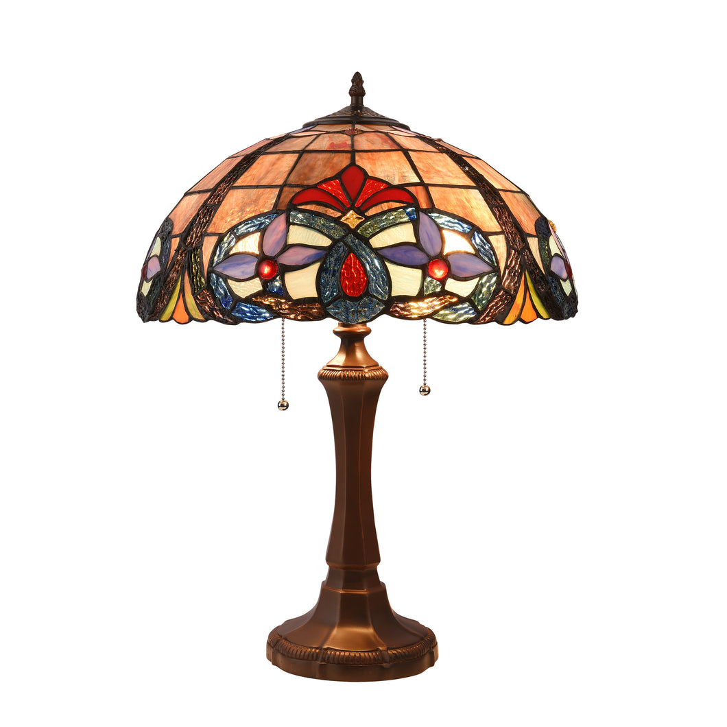 RADIANCE goods Tiffany-Style 2 Light Victorian Table Lamp 16