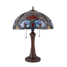 Load image into Gallery viewer, RADIANCE goods Tiffany-Style 2 Light Victorian Table Lamp 16&quot; Shade
