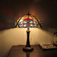 Load image into Gallery viewer, RADIANCE goods Tiffany-Style 2 Light Victorian Table Lamp 16&quot; Shade
