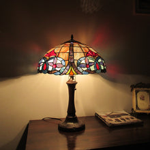 Load image into Gallery viewer, RADIANCE goods Tiffany-Style 2 Light Victorian Table Lamp 16&quot; Shade
