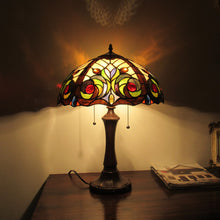 Load image into Gallery viewer, RADIANCE goods Tiffany-Style 2 Light Victorian Table Lamp 16&quot; Shade
