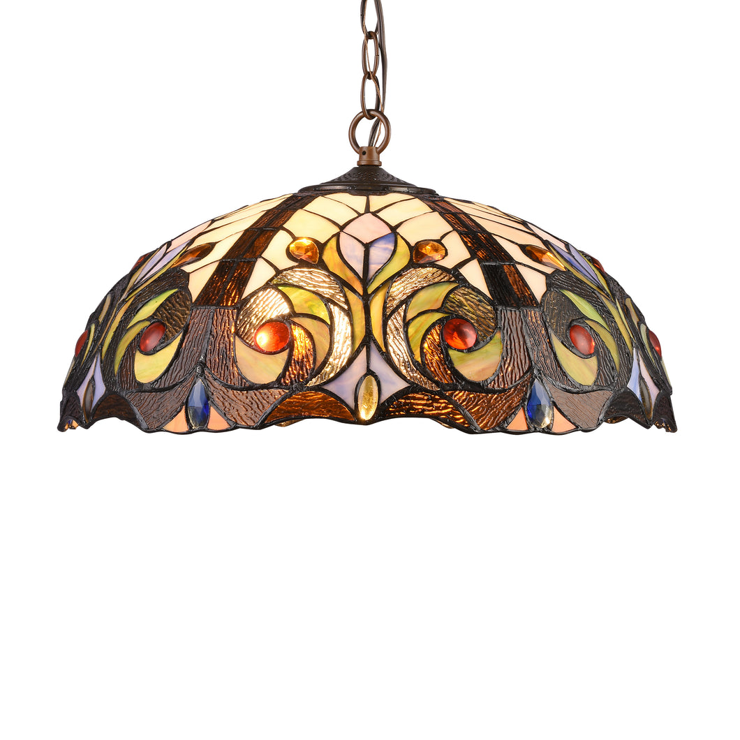 RADIANCE goods Victorian-Style 2 Light Inverted Ceiling Pendant 18