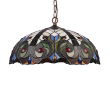 Load image into Gallery viewer, RADIANCE goods Victorian-Style 2 Light Inverted Ceiling Pendant 18&quot; Shade
