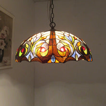 Load image into Gallery viewer, RADIANCE goods Victorian-Style 2 Light Inverted Ceiling Pendant 18&quot; Shade
