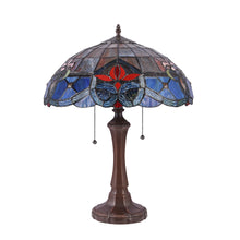 Load image into Gallery viewer, RADIANCE goods Tiffany-Style 2 Light Victorian Table Lamp 16&quot; Shade
