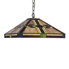 Load image into Gallery viewer, RADIANCE goods Mission-Style 2 Light Inverted Ceiling Pendant 16&quot; Shade
