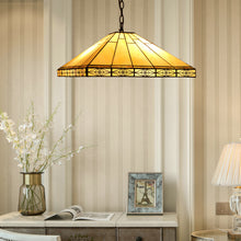 Load image into Gallery viewer, RADIANCE goods Mission-Style 2 Light Inverted Ceiling Pendant 18&quot; Shade
