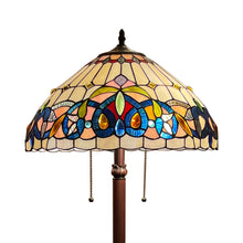 Load image into Gallery viewer, RADIANCE goods Victorian Tiffany-Style Dark Bronze 2 Light Floor Lamp 18&quot; Wide/66&quot; Tall
