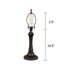 Load image into Gallery viewer, RADIANCE goods Victorian-Style Dark Bronze 1 Light Table Lamp 12&quot; Wide
