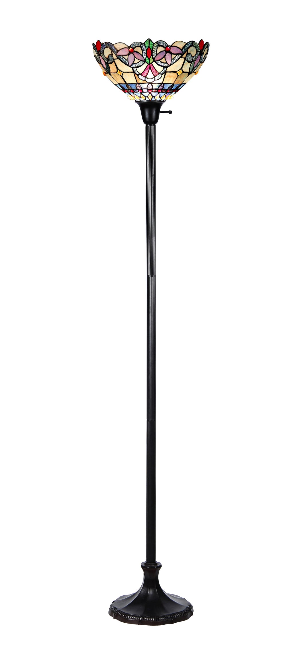 RADIANCE goods Tiffany-style 1 Light Victorian Torchiere Floor Lamp 14