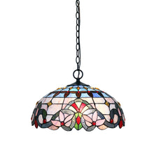 Load image into Gallery viewer, RADIANCE goods Tiffany-style 2 Light Victorian Ceiling Pendant Fixture 18&quot; Shade
