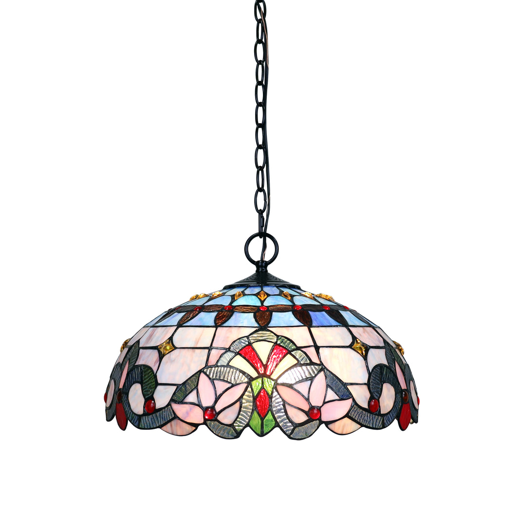 RADIANCE goods Tiffany-style 2 Light Victorian Ceiling Pendant Fixture 18