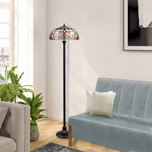 Load image into Gallery viewer, RADIANCE goods Victorian-Style Dark Bronze 2 Light Floor Lamp 18&quot; Wide
