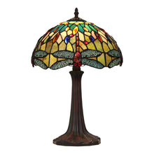 Load image into Gallery viewer, RADIANCE goods Tiffany-style Dark Bronze 1 Light Table Lamp 12&quot; Shade
