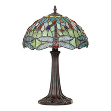 Load image into Gallery viewer, RADIANCE goods Tiffany-style Dark Bronze 1 Light Table Lamp 12&quot; Shade
