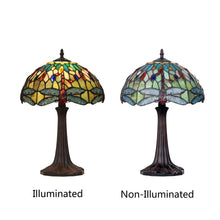 Load image into Gallery viewer, RADIANCE goods Tiffany-style Dark Bronze 1 Light Table Lamp 12&quot; Shade
