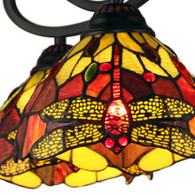 Load image into Gallery viewer, RADIANCE goods Dragonfly Tiffany-style Dark Bronze 5 Light Large Chandelier 27&quot; Wide
