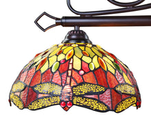 Load image into Gallery viewer, RADIANCE goods Dragonfly Tiffany-Style Dark Bronze 3 Light Island Pendant 48&quot; Wide
