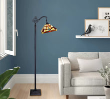 Load image into Gallery viewer, RADIANCE goods Mission-Style Blackish Bronze 1-Light Reading Floor Lamp 11&quot; Shade
