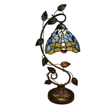 Load image into Gallery viewer, RADIANCE goods Tiffany-Style Dragonfly 1 Light Accent Table Lamp 8&quot; Wide
