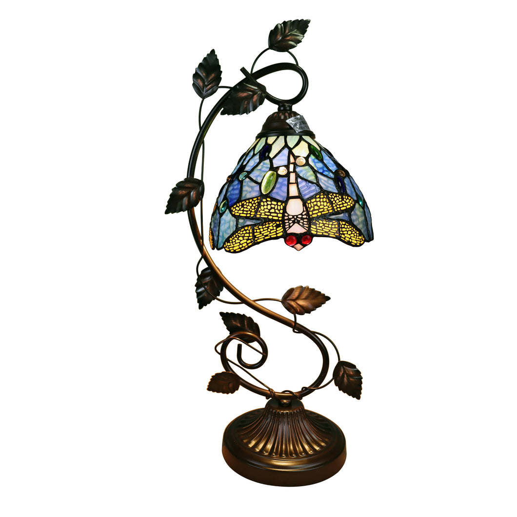 RADIANCE goods Tiffany-Style Dragonfly 1 Light Accent Table Lamp 8