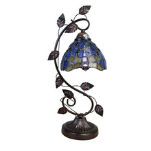 Load image into Gallery viewer, RADIANCE goods Tiffany-Style Dragonfly 1 Light Accent Table Lamp 8&quot; Wide
