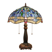 Load image into Gallery viewer, RADIANCE goods Dragonfly-Style Dark Bronze 2 Light Table Lamp 16&quot; Wide
