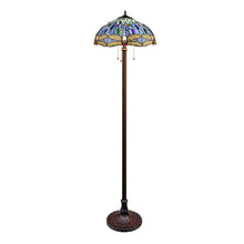 Load image into Gallery viewer, RADIANCE goods Dragonfly-Style Dark Bronze 3 Light Floor Lamp 18&quot; Wide
