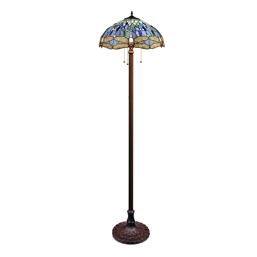 RADIANCE goods Dragonfly-Style Dark Bronze 3 Light Floor Lamp 18