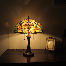 Load image into Gallery viewer, RADIANCE goods Tiffany-Style 2 Light Victorian Table Lamp 16&quot; Shade
