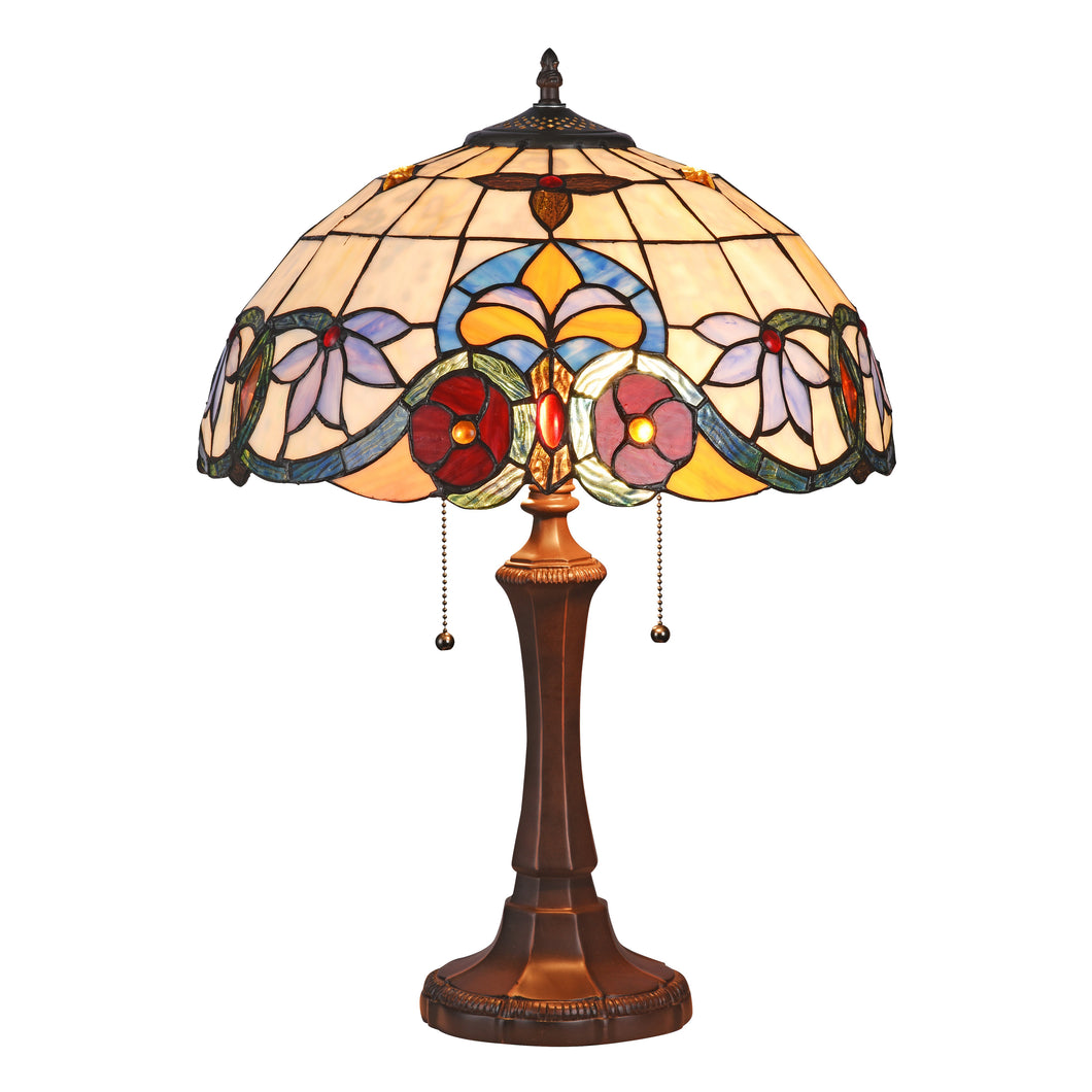 RADIANCE goods Tiffany-Style 2 Light Victorian Table Lamp 16