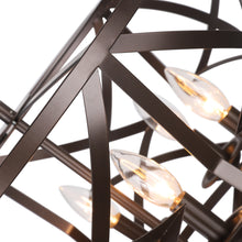 Load image into Gallery viewer, RADIANCE goods Farmhouse 5 Light Oil Rubbed Bronze Finish Ceiling Pendant 21&quot; Wide
