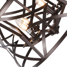 Load image into Gallery viewer, RADIANCE goods Farmhouse 5 Light Oil Rubbed Bronze Finish Ceiling Pendant 21&quot; Wide
