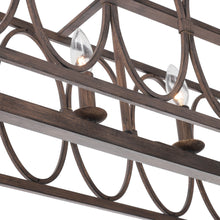 Load image into Gallery viewer, RADIANCE goods Farmhouse 6 Light Antique Wood Finish Ceiling Pendant 48&quot; Wide
