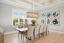 Load image into Gallery viewer, RADIANCE goods Farmhouse 6 Light Antique Wood Finish Ceiling Pendant 48&quot; Wide

